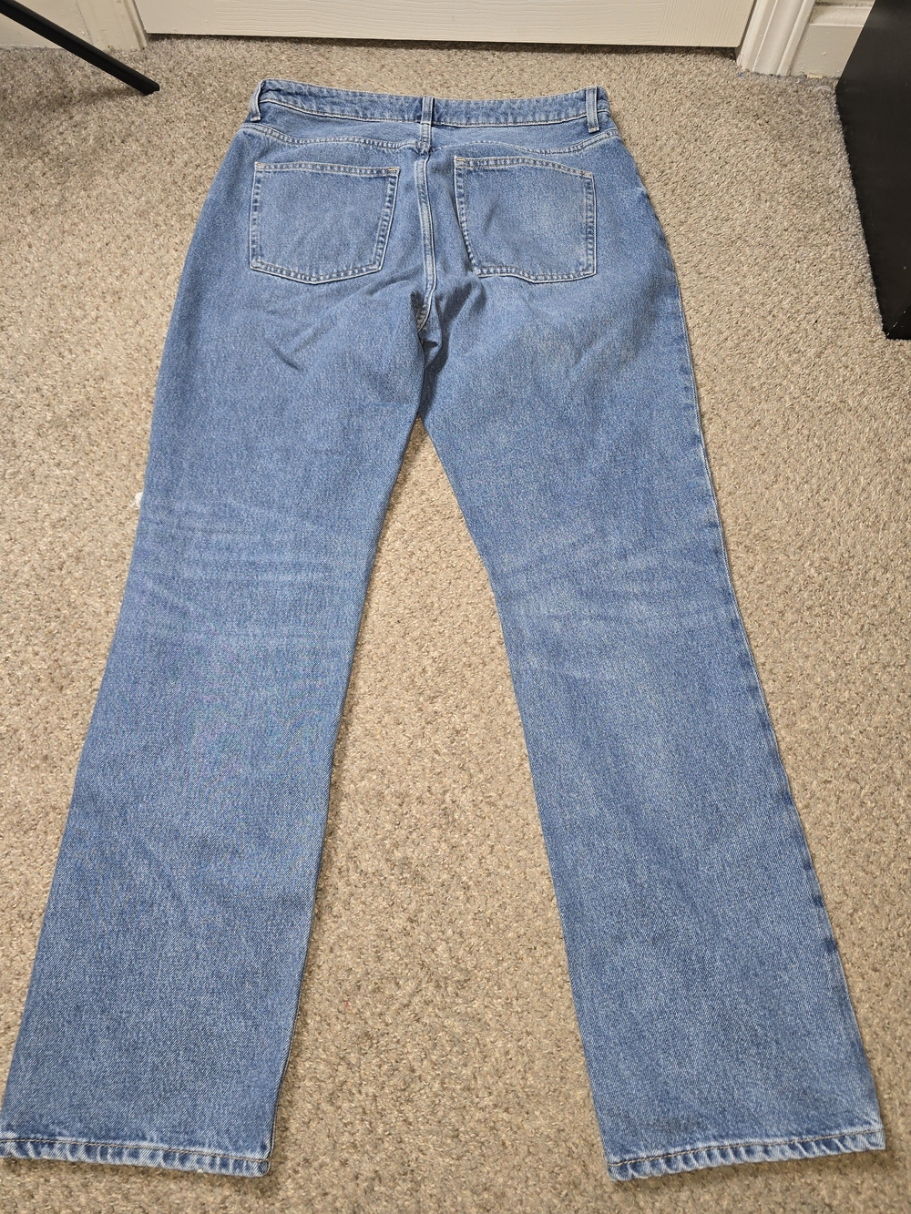 H&M 90's Light Blue Distressed Women's Straight-Leg Jeans Size 12 - Picture 7 of 7